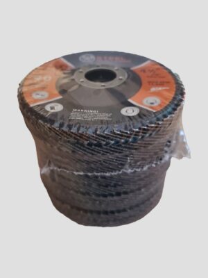 A Pack of Grinding Discs Neatly Arranged Inside a Transparent Plastic Bag, Showcasing Their Circular Shape and Varied Sizes.